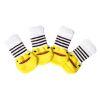 4 Pcs Cats Dogs Knitted Socks Yellow Chick Dog Paw Protection Foot Covers Scratch Dirt Resistant Puppy Teddy Corgi Pet Shoes