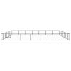 Dog Kennel Black 527.4 ft² Steel