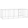 Outdoor Dog Kennel Galvanized Steel 130.2 ft²