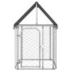 Outdoor Dog Kennel with Roof 39.4"x39.4"x59.1"