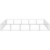 Dog Kennel Silver 269.1 ft² Steel