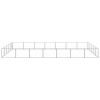 Dog Kennel Silver 376.7 ft² Steel