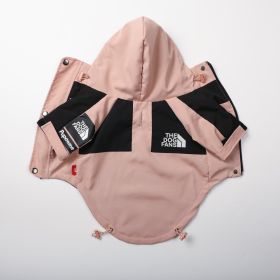 Windproof And Rainproof Large Dog Raincoat Pet Shell Jacket (Option: Pink Shell Jacket-S)