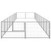 Dog Kennel Silver 215.3 ft² Steel