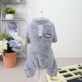 Small Dog Clothes Pet Clothing (Option: Gray-XXL)