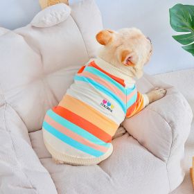 Fashion Colorful Striped Dog Clothes (Option: Colorful Stripes-3XL)